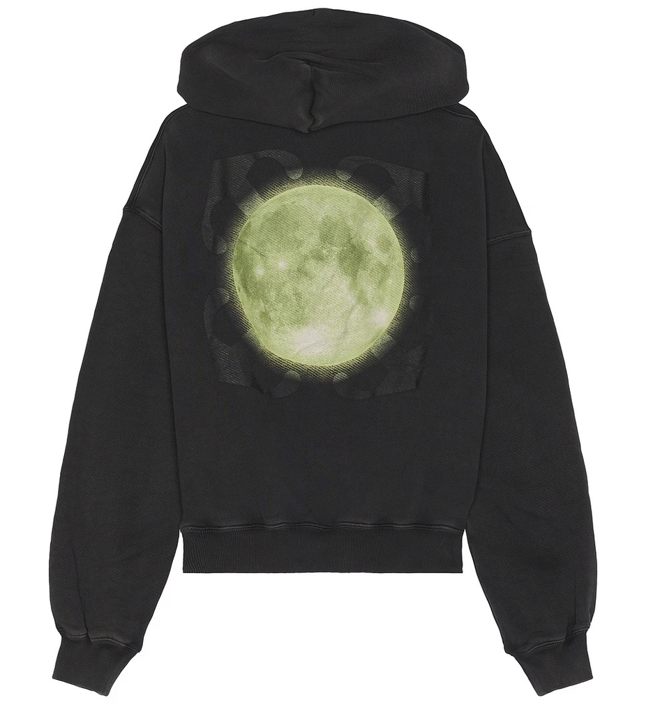 Off-White "Super moon" Felpa zwart