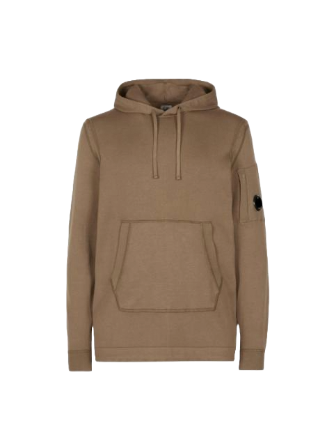 C.P. Company Brown Garment-Dyed Hoodie