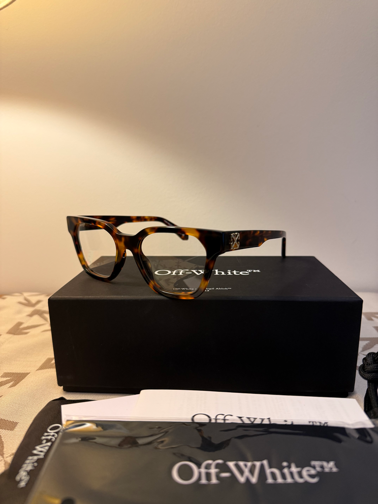 Off-White optical glasses Havana green 7P 