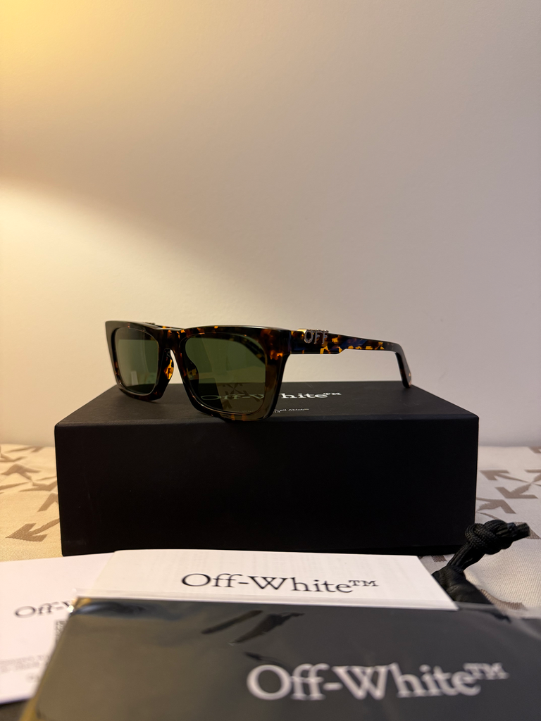 Off-White sunglasses Albany Havana Green glasses