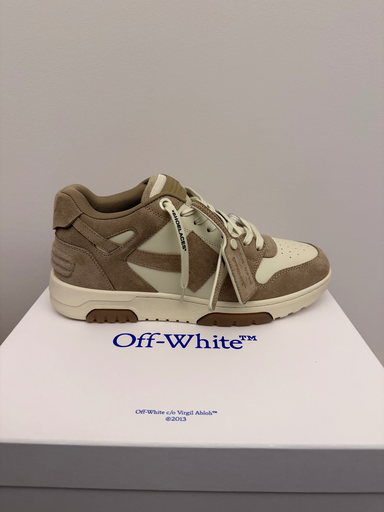 Off-White Out of Office suede beige